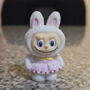 🍒🍒 Cute Pink/White Mini Labubu Figurine